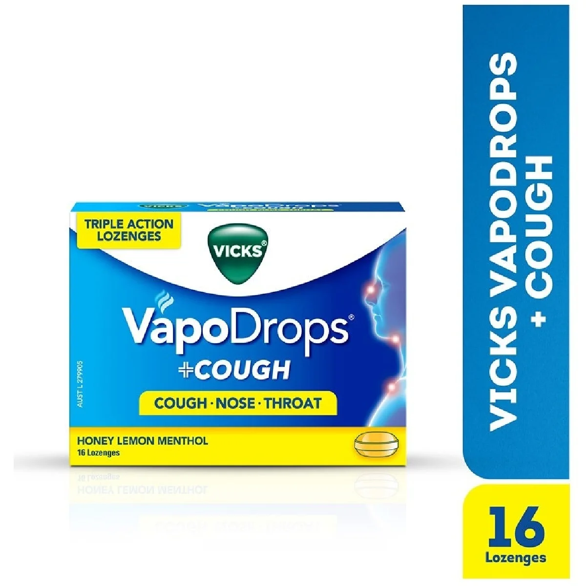 Vicks VapoDrops 蜂蜜柠檬薄荷喉糖（36粒装）